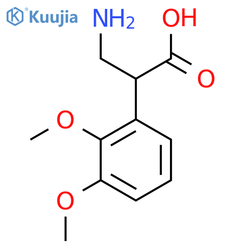 3-amino-2-(2,3-dimethoxyphenyl)propanoic acid structure