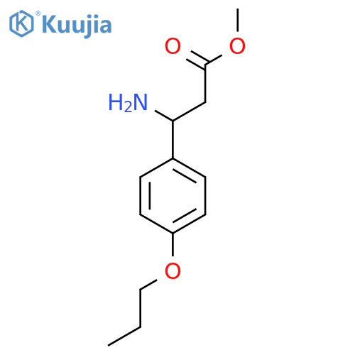 Methyl 3-amino-3-(4-propoxyphenyl)propanoate structure