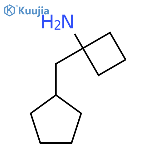 1-(cyclopentylmethyl)cyclobutan-1-amine structure