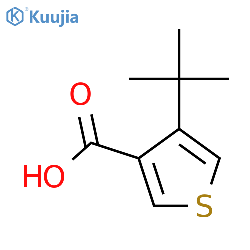 4-tert-Butylthiophene-3-carboxylic acid structure