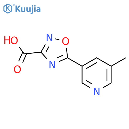 5-(5-methylpyridin-3-yl)-1,2,4-oxadiazole-3-carboxylic acid structure