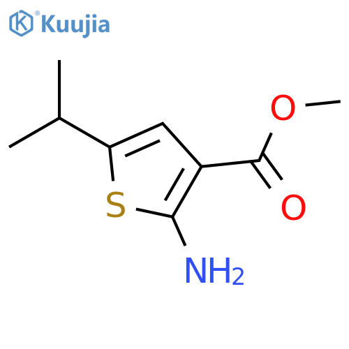 Methyl 2-amino-5-isopropylthiophene-3-carboxylate structure