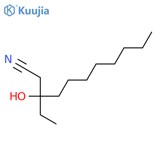 Undecanenitrile, 3-ethyl-3-hydroxy- structure