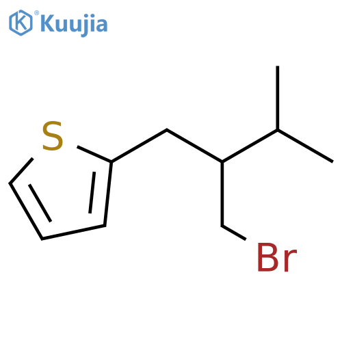 Thiophene, 2-[2-(bromomethyl)-3-methylbutyl]- structure