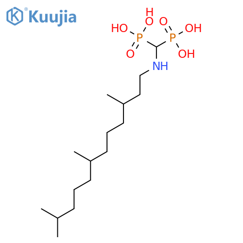 Phosphonic acid, [[(3,7,11-trimethyldodecyl)amino]methylene]bis- structure