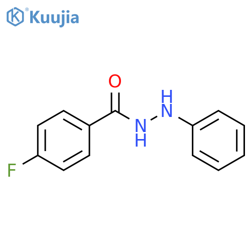 Benzoic acid,4-fluoro-, 2-phenylhydrazide structure