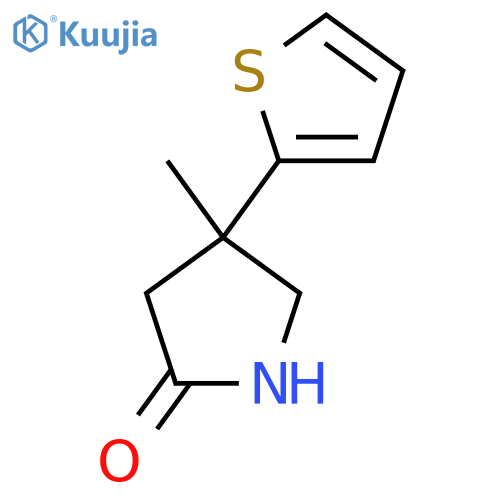 4-Methyl-4-(thiophen-2-yl)pyrrolidin-2-one structure