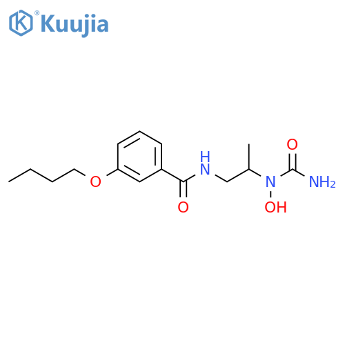Benzamide, N-[2-[(aminocarbonyl)hydroxyamino]propyl]-3-butoxy- structure