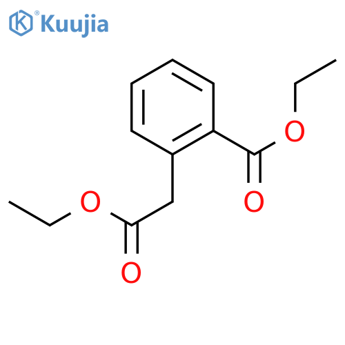 Ethyl 2-(2-ethoxy-2-oxoethyl)benzoate structure