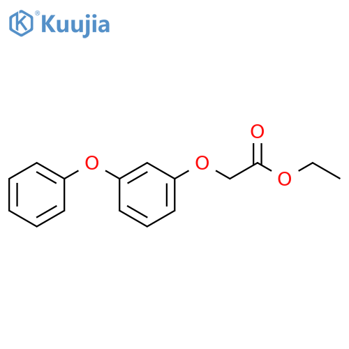 Acetic acid, (3-phenoxyphenoxy)-, ethyl ester structure