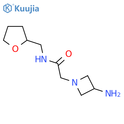 2-(3-Aminoazetidin-1-yl)-N-[(oxolan-2-yl)methyl]acetamide structure