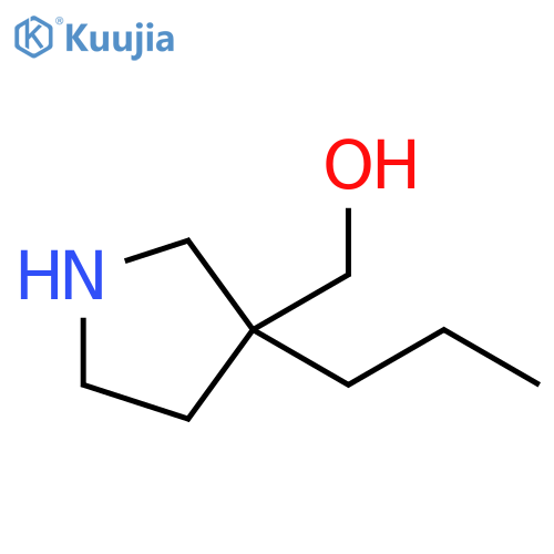 (3-propylpyrrolidin-3-yl)methanol structure