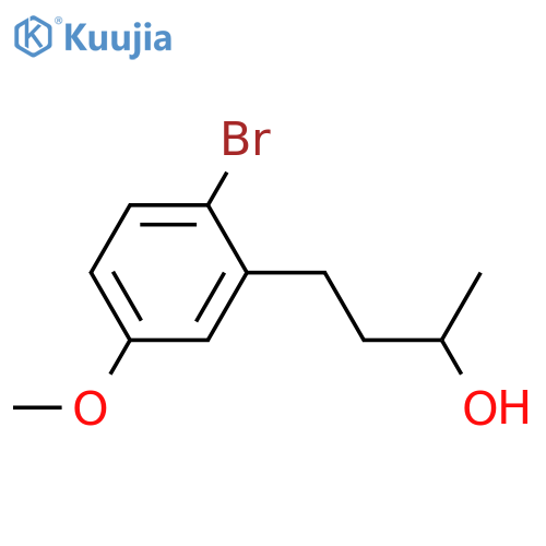 4-(2-bromo-5-methoxyphenyl)butan-2-ol structure