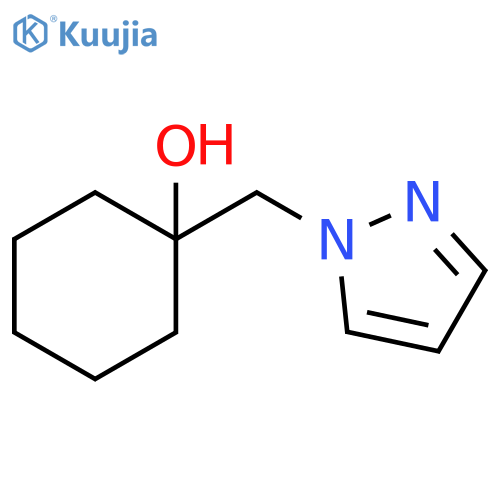1-(pyrazol-1-ylmethyl)cyclohexanol structure