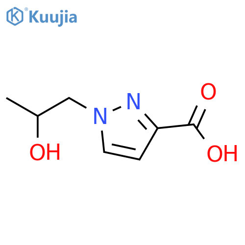 1-(2-hydroxypropyl)-1H-pyrazole-3-carboxylic acid structure