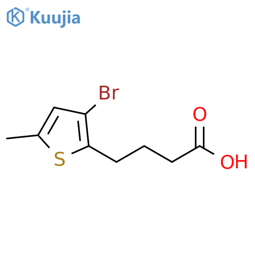 4-(3-bromo-5-methylthiophen-2-yl)butanoic acid structure