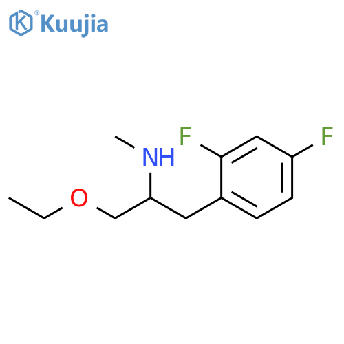 Benzeneethanamine, α-(ethoxymethyl)-2,4-difluoro-N-methyl- structure