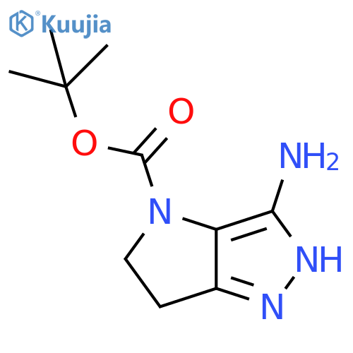 tert-butyl 3-amino-2H,4H,5H,6H-pyrrolo3,2-cpyrazole-4-carboxylate structure