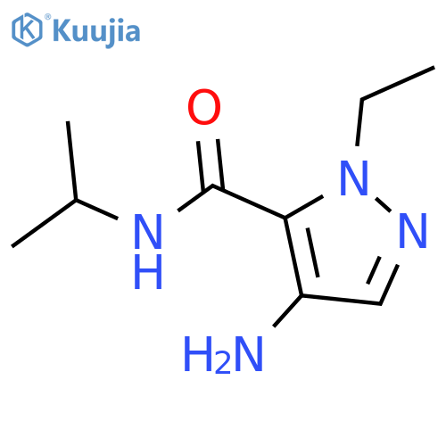 4-amino-1-ethyl-N-isopropyl-1H-pyrazole-5-carboxamide structure