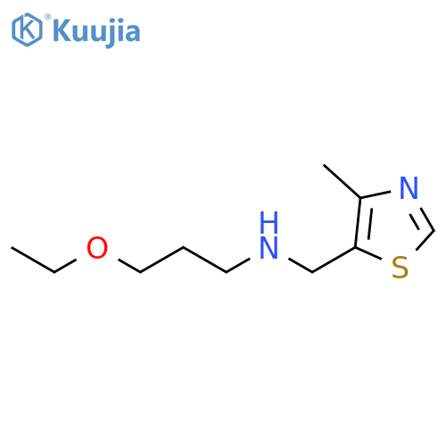 (3-ethoxypropyl)(4-methyl-1,3-thiazol-5-yl)methylamine structure