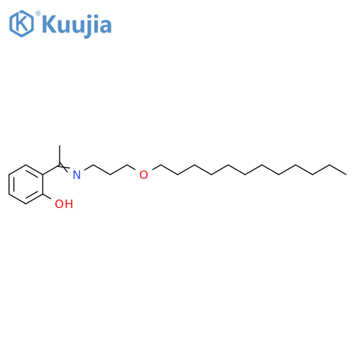 Phenol, 2-[1-[[3-(dodecyloxy)propyl]imino]ethyl]- structure
