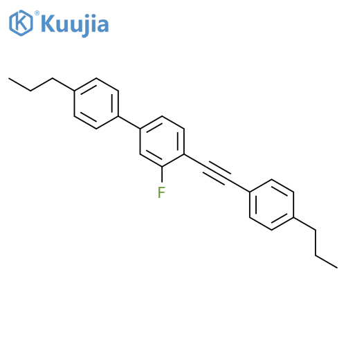 1,1'-Biphenyl, 3-fluoro-4'-propyl-4-[(4-propylphenyl)ethynyl]- structure