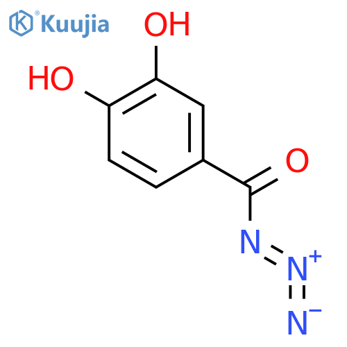 Benzoyl azide, 3,4-dihydroxy- structure