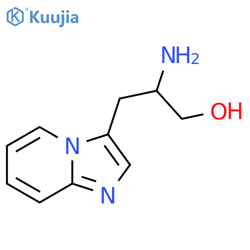 2-amino-3-{imidazo1,2-apyridin-3-yl}propan-1-ol structure