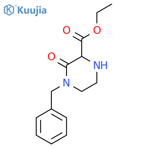 Ethyl 4-benzyl-3-oxopiperazine-2-carboxylate structure