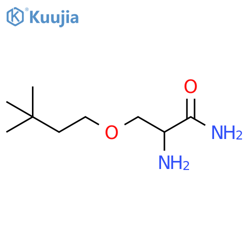 2-amino-3-(3,3-dimethylbutoxy)propanamide structure