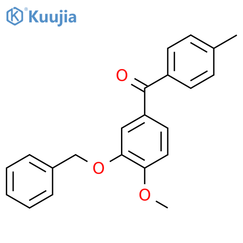 3-Benzyloxy-4-methoxy-4'-methylbenzophenone structure
