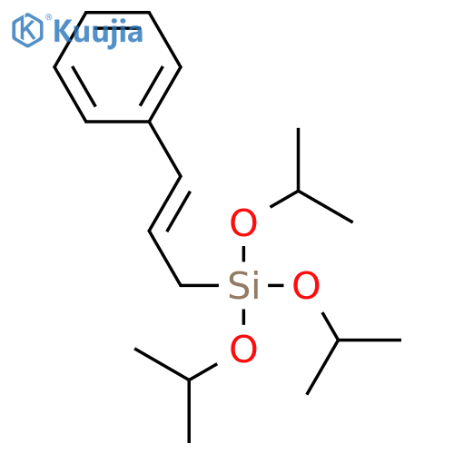 Silane, tris(1-methylethoxy)(3-phenyl-2-propenyl)- structure