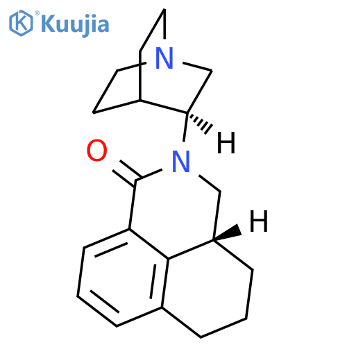 (5R)-3-(3R)-1-azabicyclo2.2.2octan-3-yl-3-azatricyclo7.3.1.0,5,13trideca-1(13),9,11-trien-2-one structure