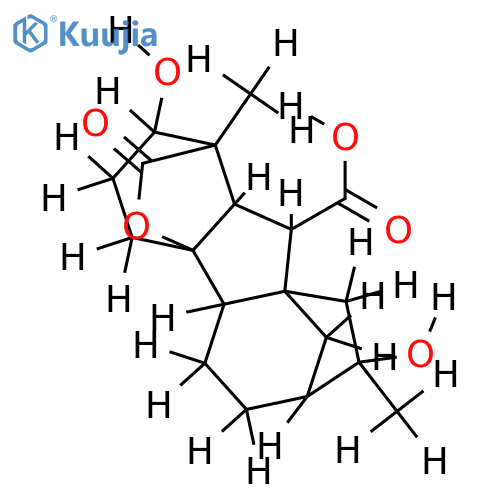 2beta,4a,8xi-Trihydroxy-1beta,8xi-dimethyl-4aalpha,7beta-gibban-1alpha,10beta-dicarbonsaeure-1=>4a-lacton structure