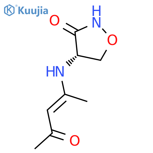 3-Isoxazolidinone, 4-[(1-methyl-3-oxo-1-butenyl)amino]-, (S)- structure