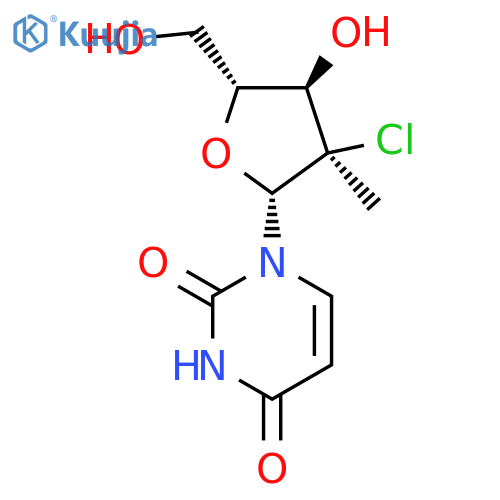 1-[(2R,3R,4R,5R)-3-chloro-4-hydroxy-5-(hydroxymethyl)-3-methyloxolan-2-yl]-1,2,3,4-tetrahydropyrimidine-2,4-dione structure