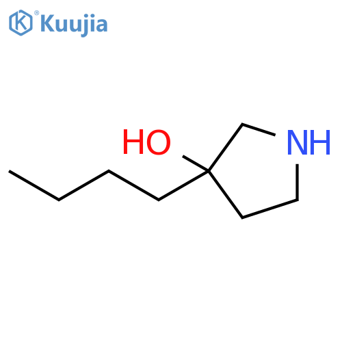 3-butylpyrrolidin-3-ol structure