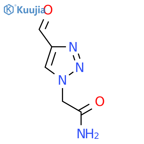 2-(4-formyl-1H-1,2,3-triazol-1-yl)acetamide structure