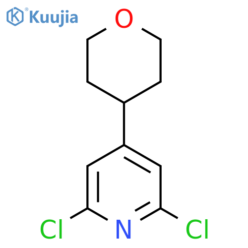 2,6-DICHLORO-4-(TETRAHYDRO-2H-PYRAN-4-YL)PYRIDINE structure