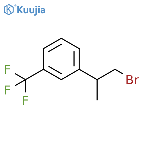 1-(1-bromopropan-2-yl)-3-(trifluoromethyl)benzene structure