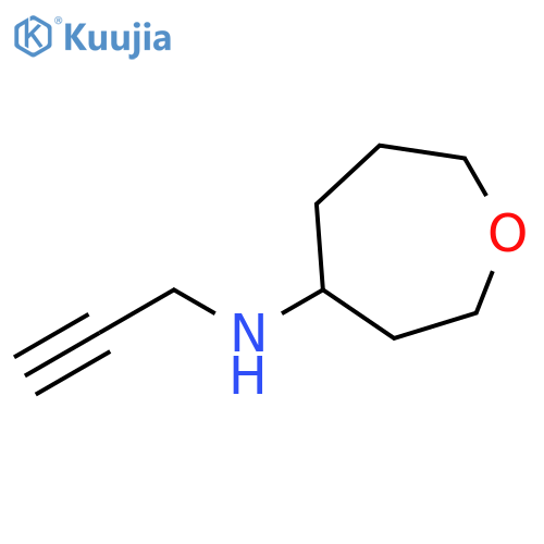 N-(prop-2-yn-1-yl)oxepan-4-amine structure
