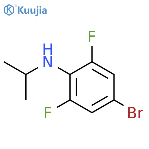 4-bromo-2,6-difluoro-N-(propan-2-yl)aniline structure