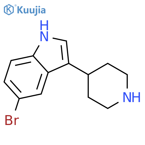 5-Bromo-3-(piperidin-4-yl)-1H-indole structure