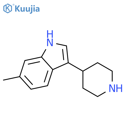 6-Methyl-3-piperidin-4-yl-1H-indole structure