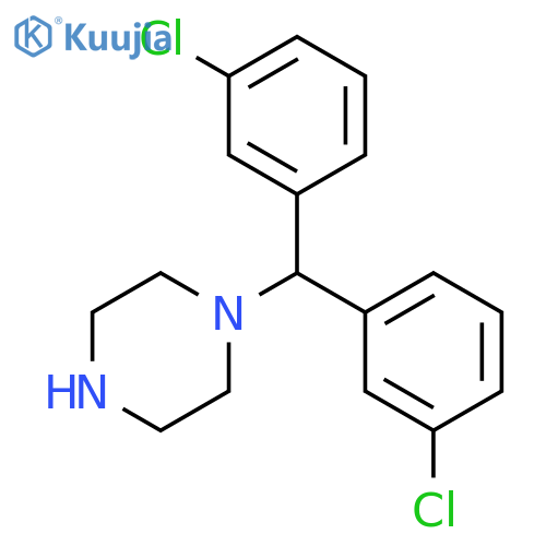 Piperazine, 1-[bis(3-chlorophenyl)methyl]- structure