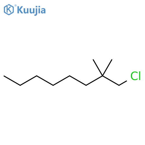 Octane, 1-chloro-2,2-dimethyl- structure