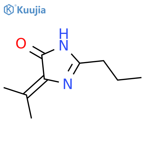 4H-Imidazol-4-one,3,5-dihydro-5-(1-methylethylidene)-2-propyl- structure