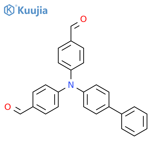 Benzaldehyde, 4,4'-([1,1'-biphenyl]-4-ylimino)bis- structure