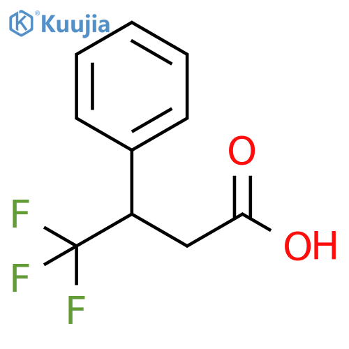 4,4,4-trifluoro-3-phenylbutanoic acid structure