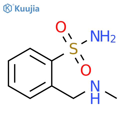 2-(methylamino)methylbenzene-1-sulfonamide structure